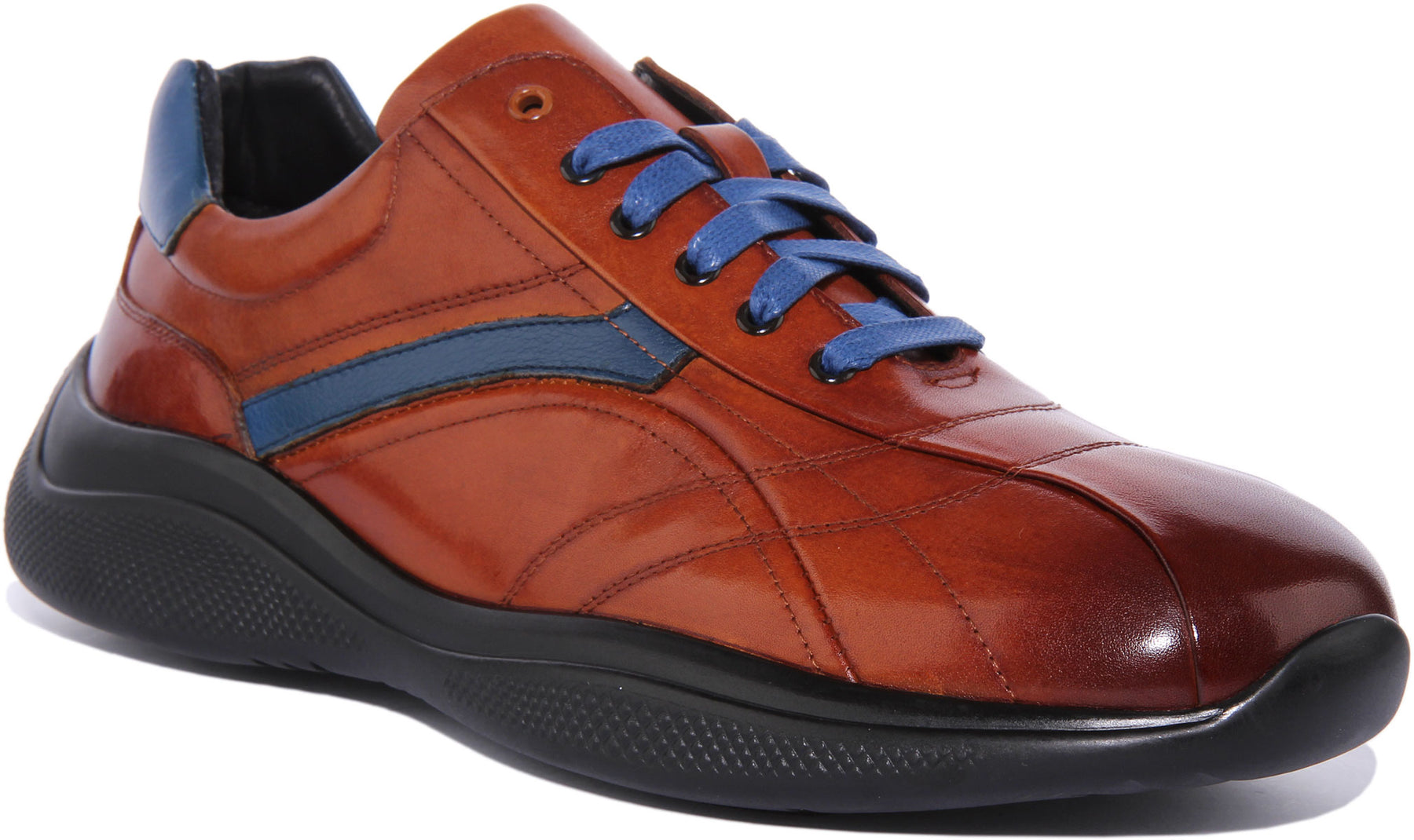 Sam In Brown | Mens Lace Up Casual Leather Retro Shoes – Justin Reess