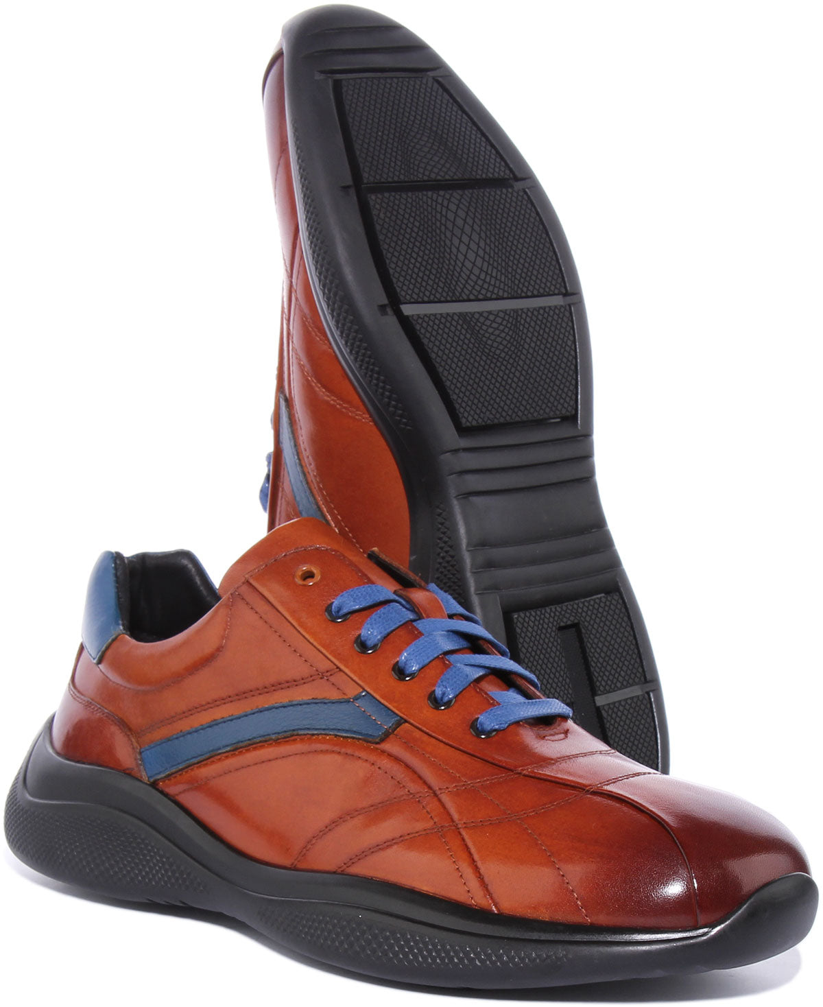 Sam In Brown | Mens Lace Up Casual Leather Retro Shoes – Justin Reess