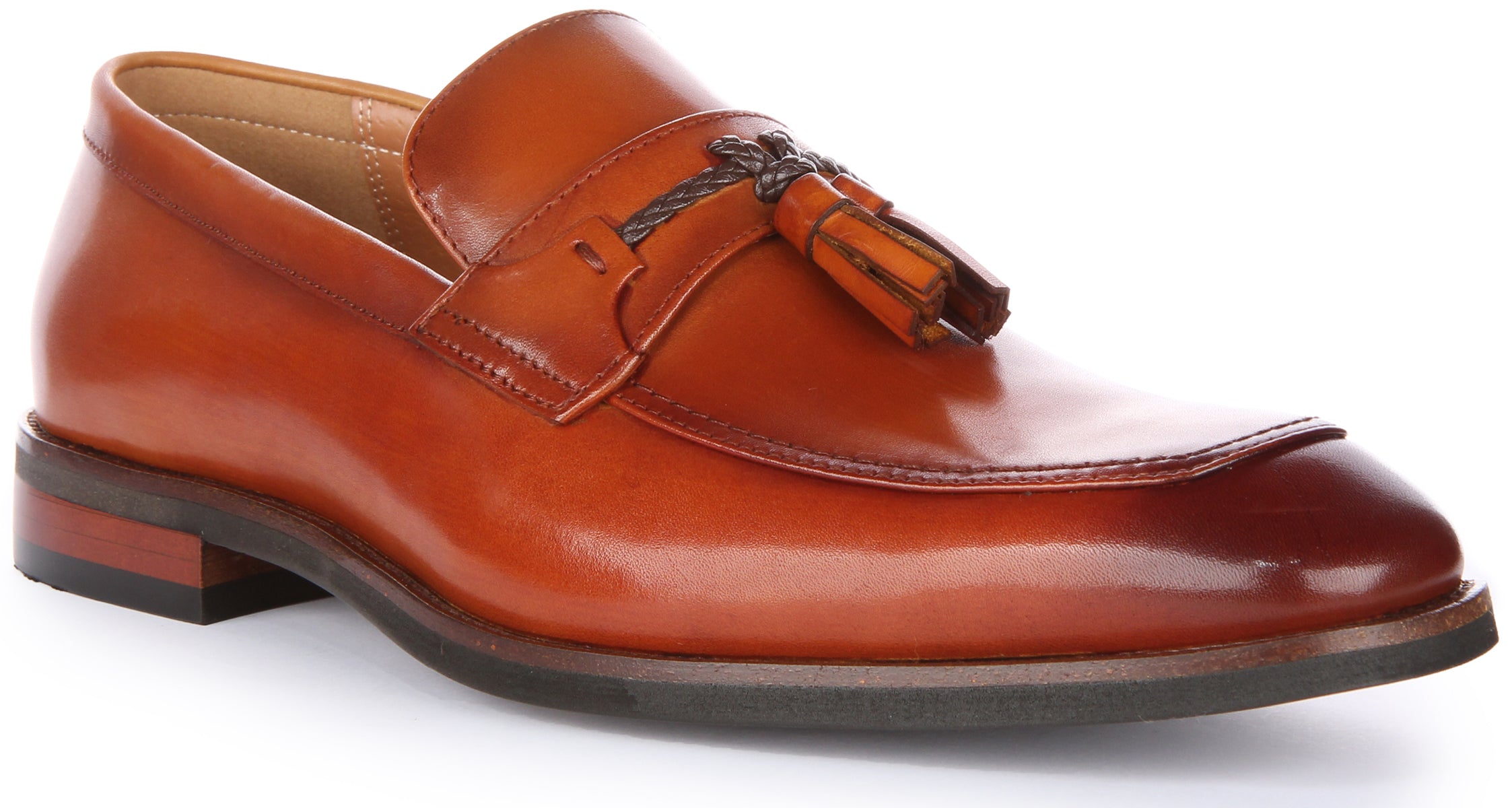 JUSTINREESS ENGLAND Albie In Brown | Slip On Smart Tassel Shoe – Justin ...