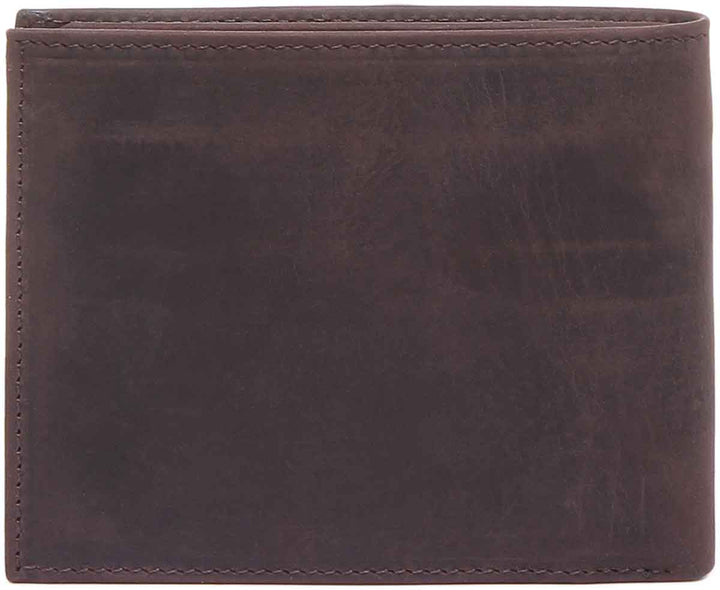JUSTINREESS ENGLAND Mens Wallet JUSTINREESS ENGLAND Wallet 8 Card In Dark Brown
