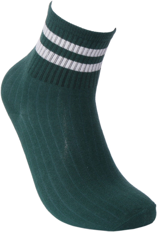 Stripe Socks Socks In Dark Green