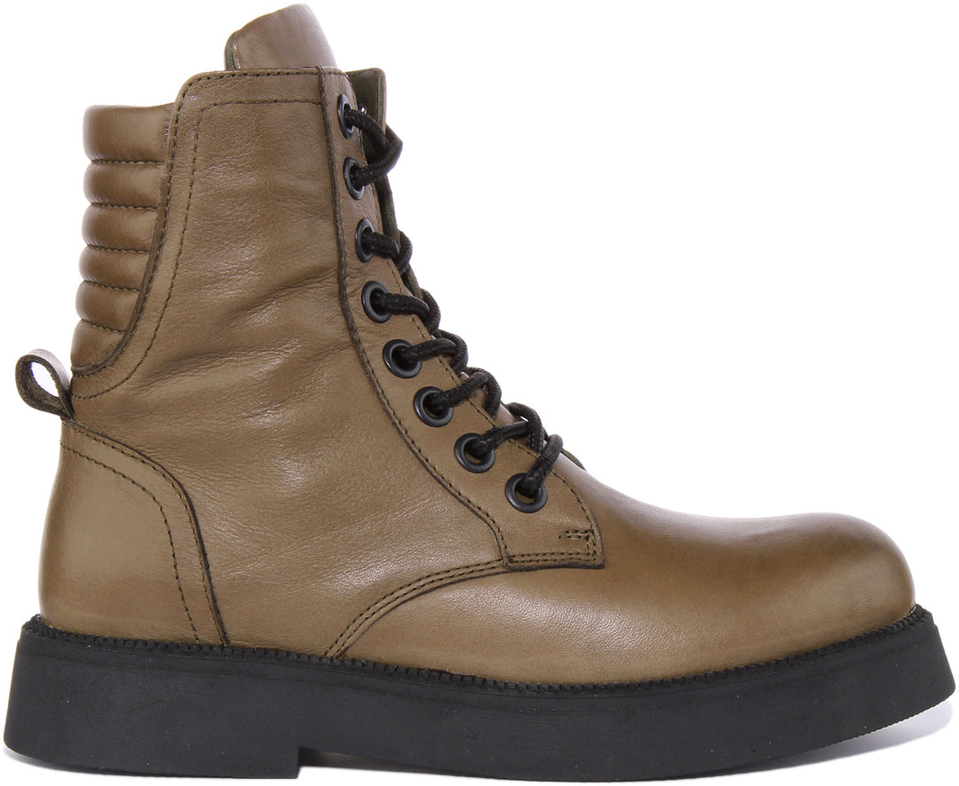 Justinreess England Ankle Boots Clarissa Ankle Boots In Green