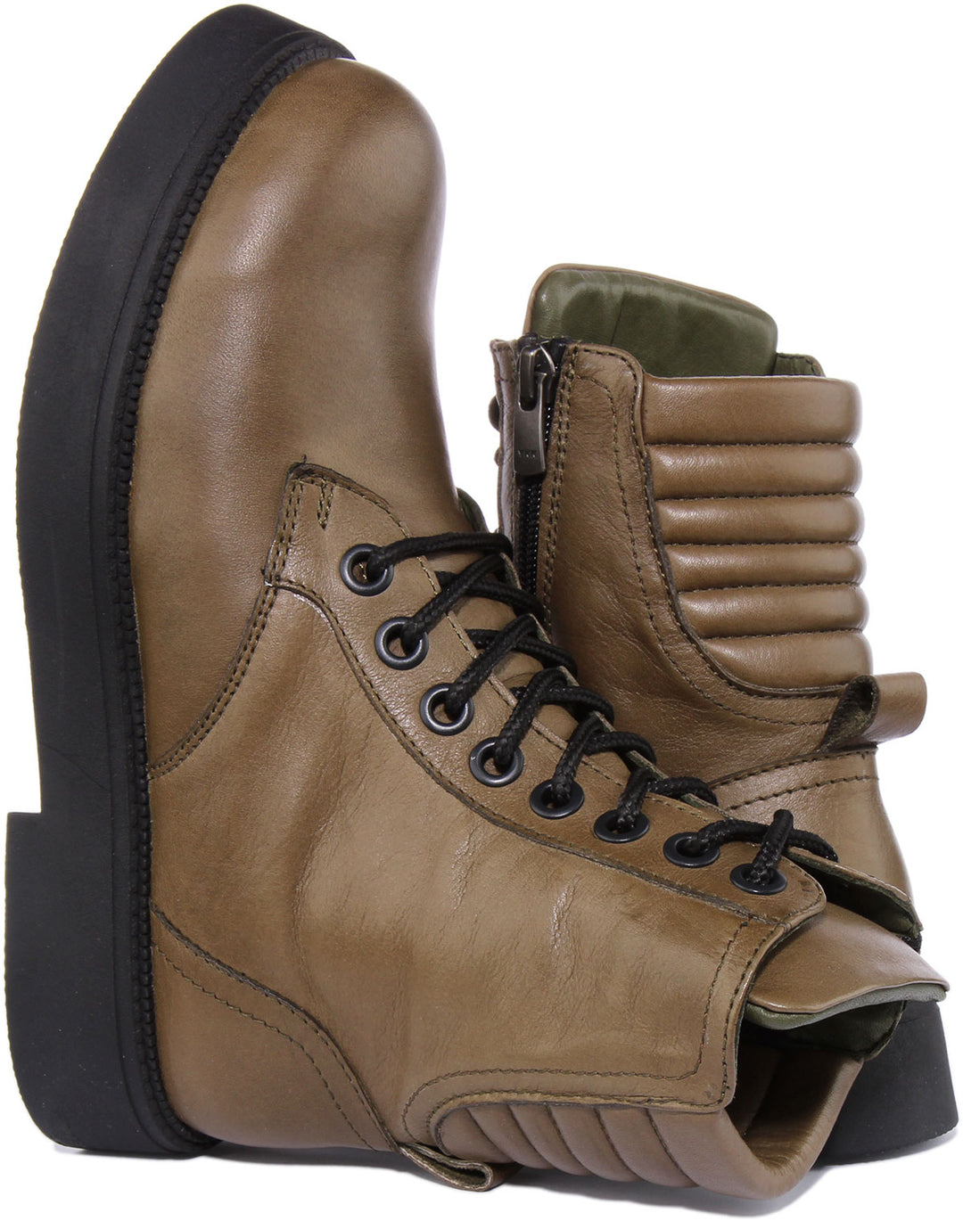 Justinreess England Ankle Boots Clarissa Ankle Boots In Green