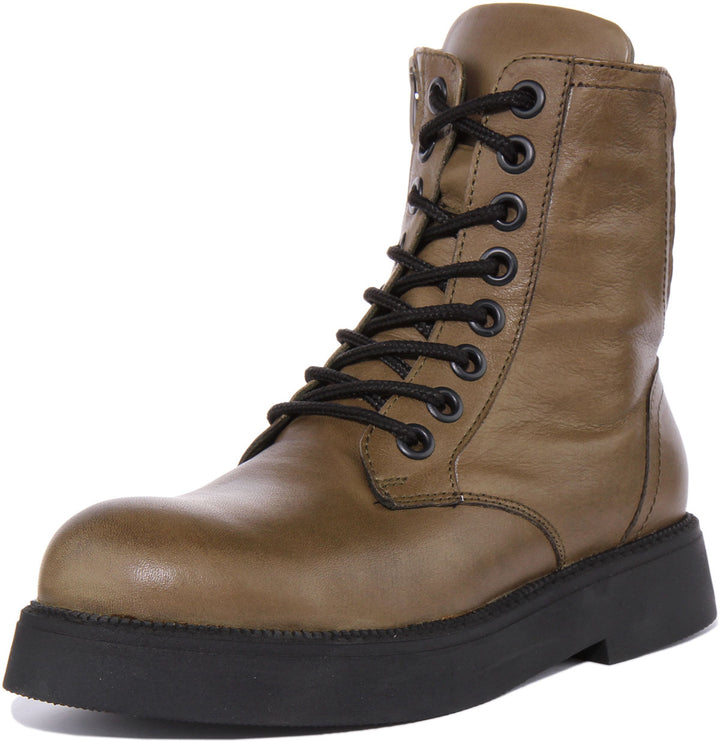 Justinreess England Ankle Boots Clarissa Ankle Boots In Green