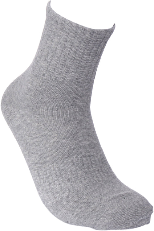 Single Crew Socks In Grey