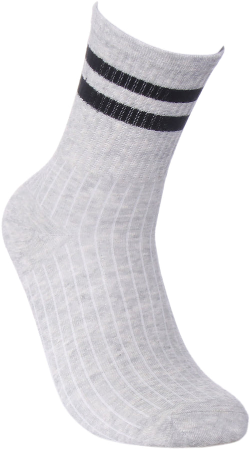Stripe Socks Socks In Grey