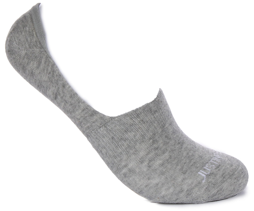 2 Pairs Invisible Socks In Grey