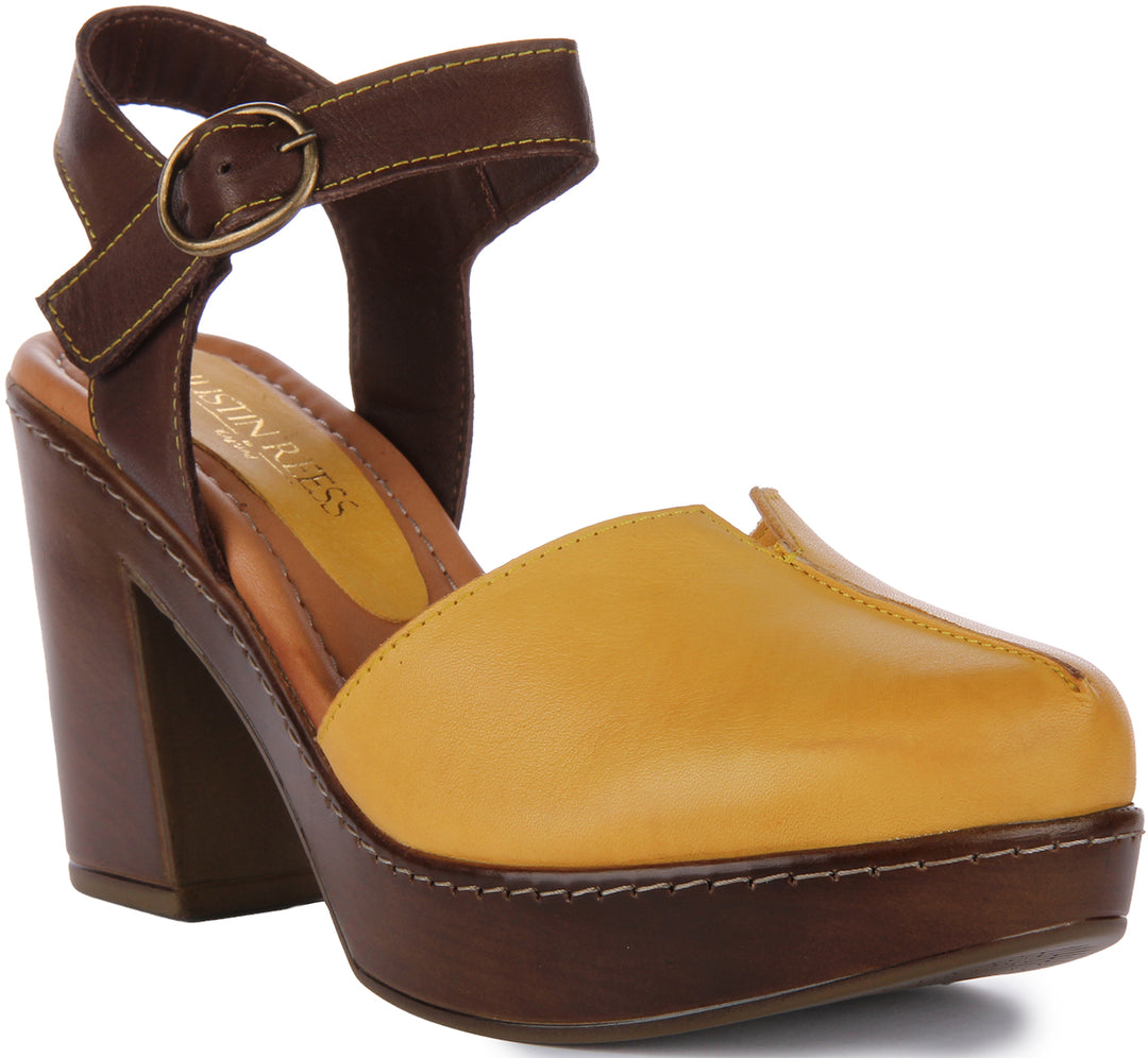 Nyra Sandals In Mustard