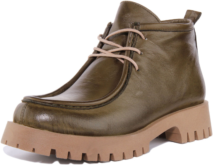 Justinreess England Ankle Boots Judith Ankle Boots In Olive