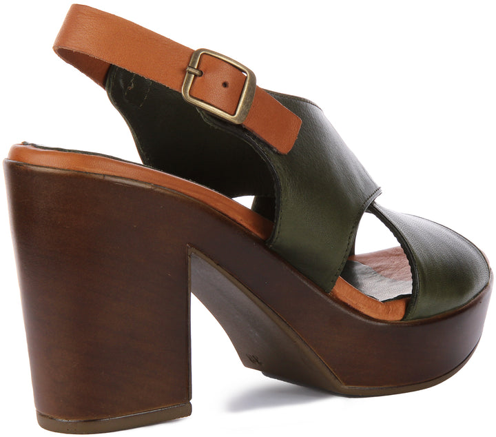 Vida Sandals In Olive