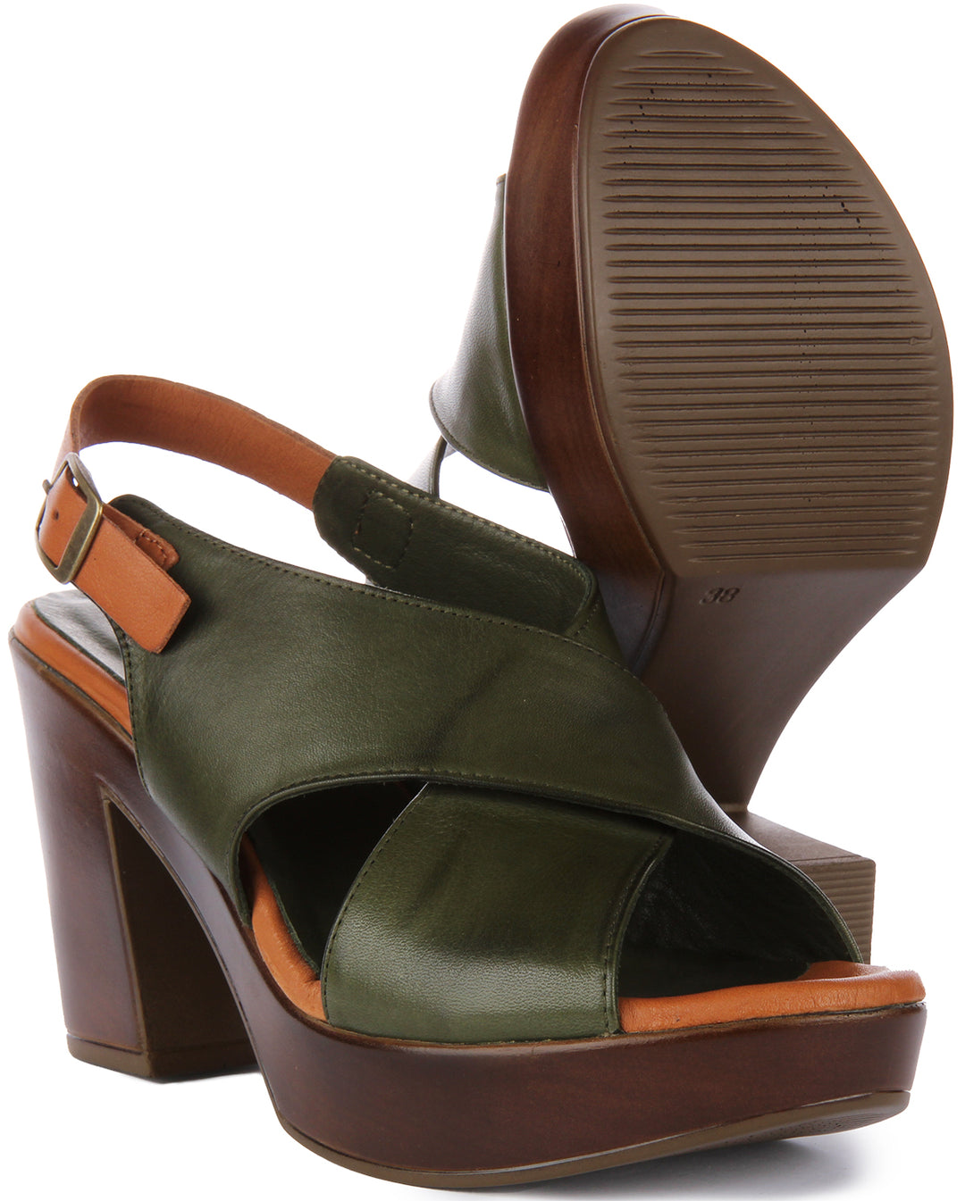 Vida Sandals In Olive