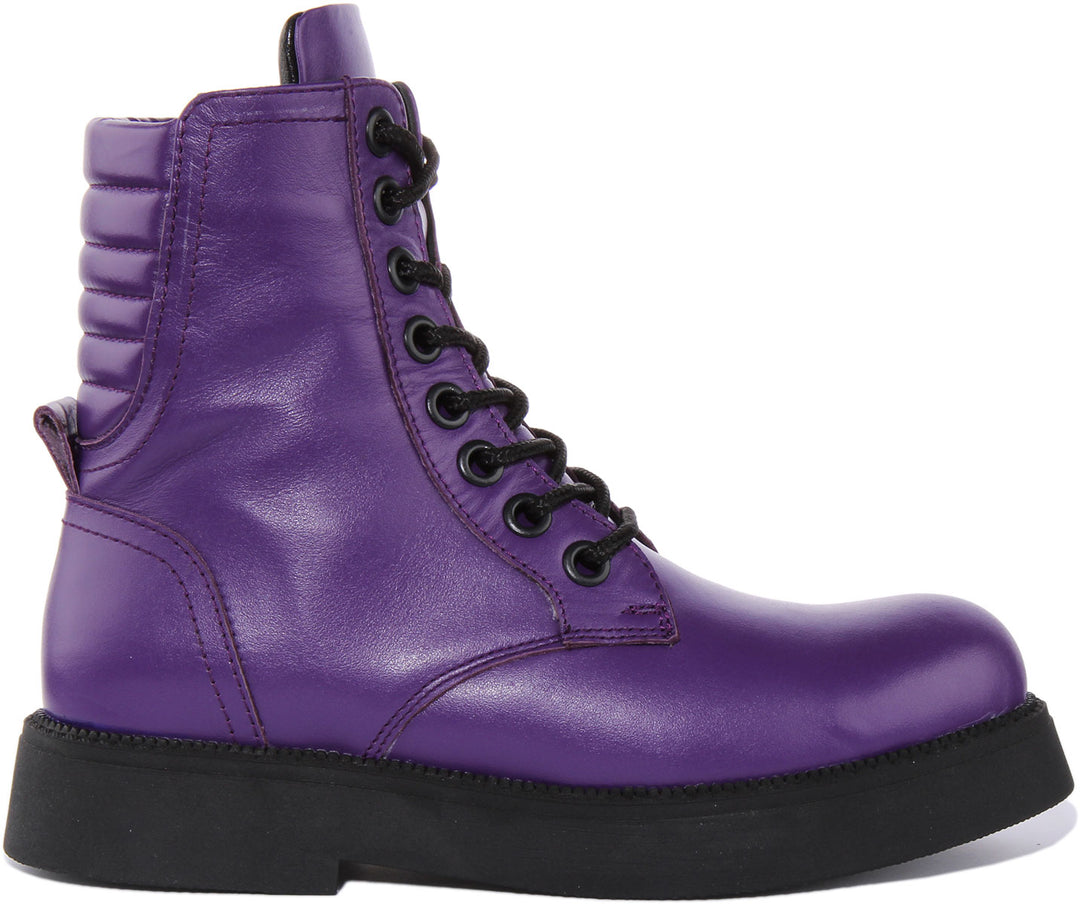 Justinreess England Ankle Boots Clarissa Ankle Boots In Purple