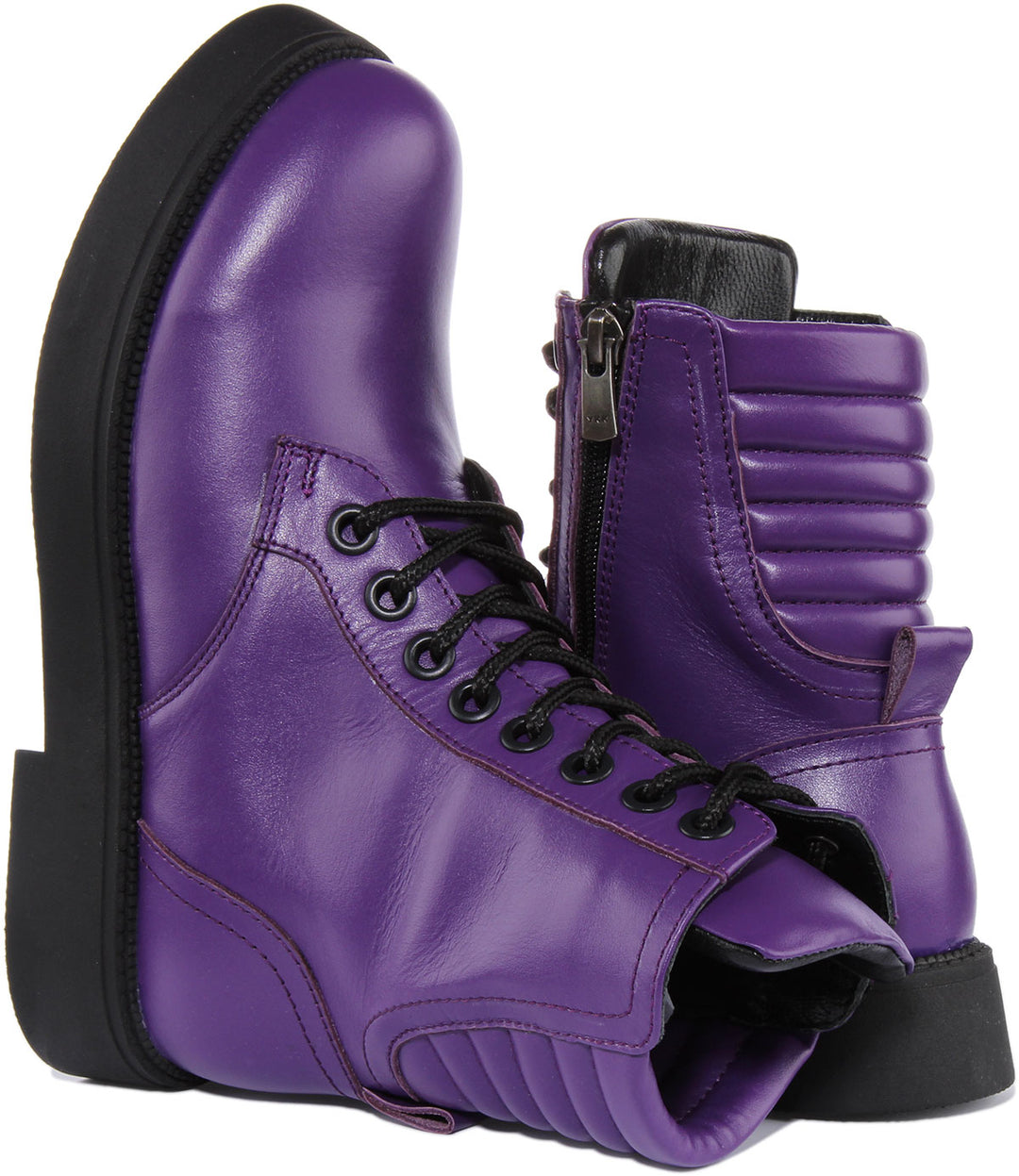 Justinreess England Ankle Boots Clarissa Ankle Boots In Purple