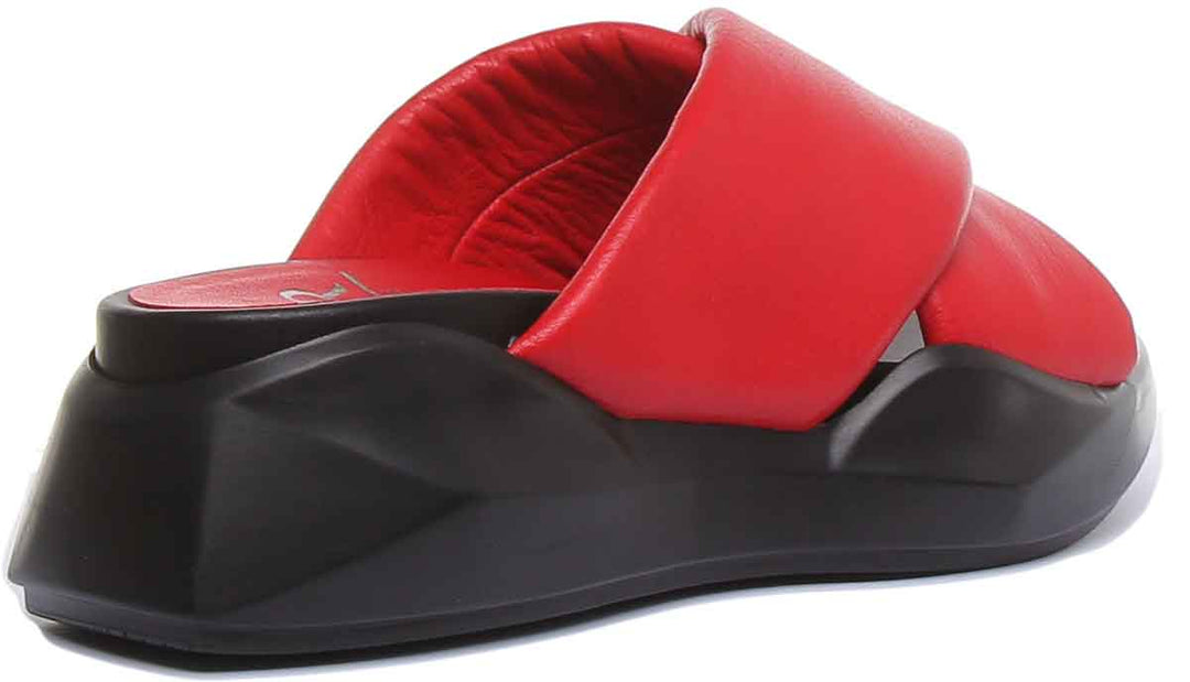 JUSTINREESS ENGLAND Womens Platform Isabella Small Platform Sandal In Red