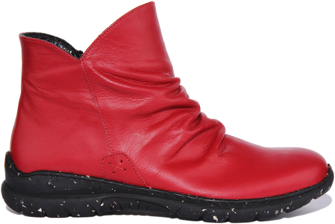 Justinreess England Ankle Boots Mia Soft ankle Boots In Red
