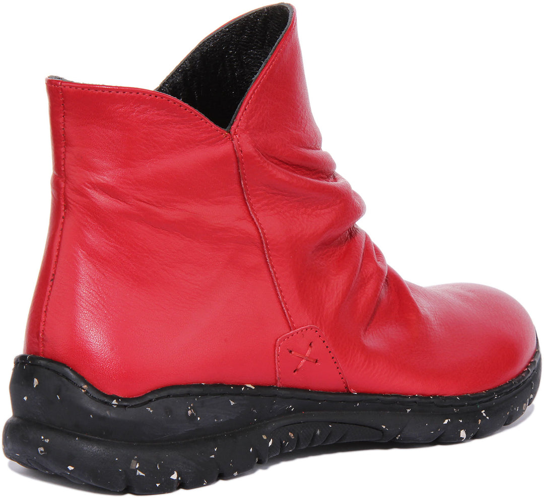 Justinreess England Ankle Boots Mia Soft ankle Boots In Red