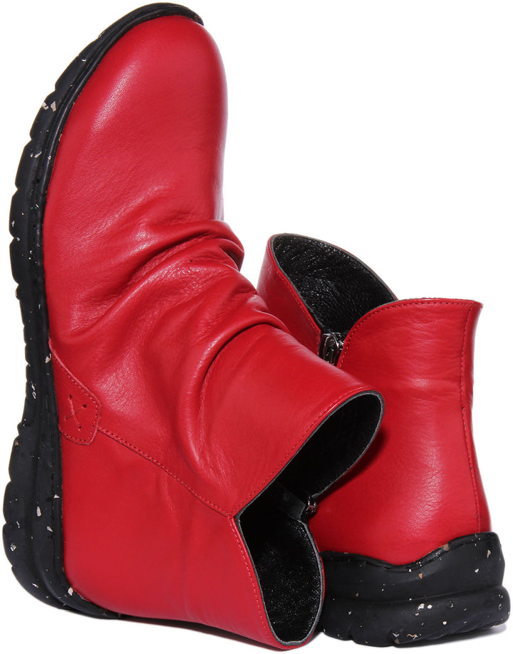 Justinreess England Ankle Boots Mia Soft ankle Boots In Red