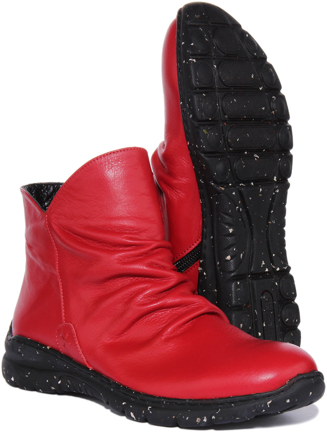 Justinreess England Ankle Boots Mia Soft ankle Boots In Red