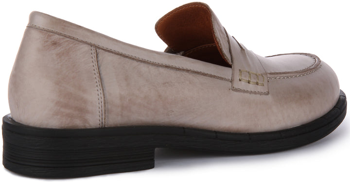 Vida Penny Loafer In Stone