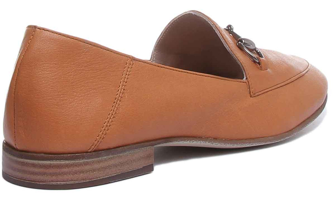 JUSTINREESS ENGLAND Womens Loafers Ariana Slip On Loafer In Tan