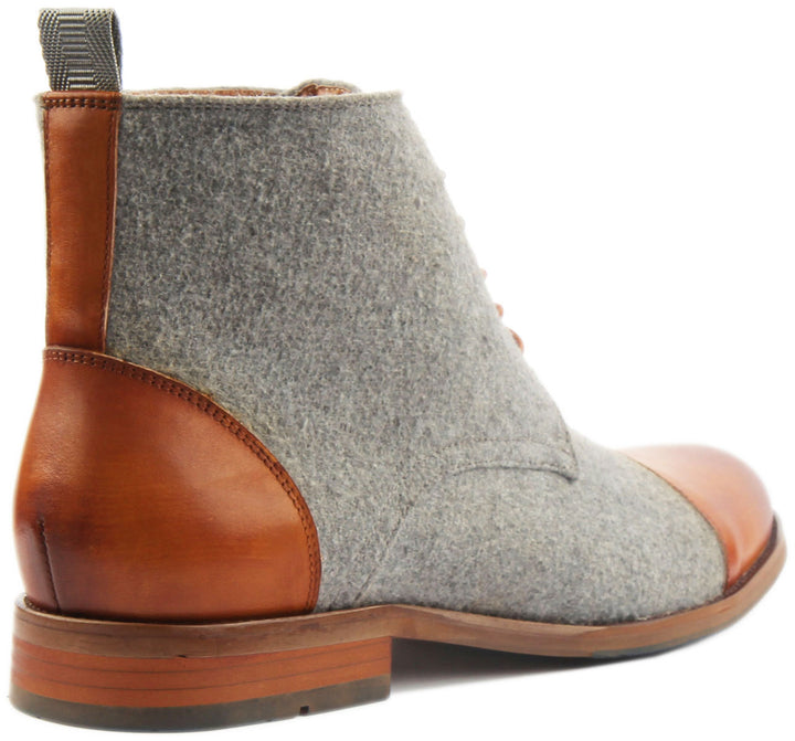 JUSTINREESS ENGLAND Mens Ankle Boots JUSTINREESS ENGLAND Tom in Tan