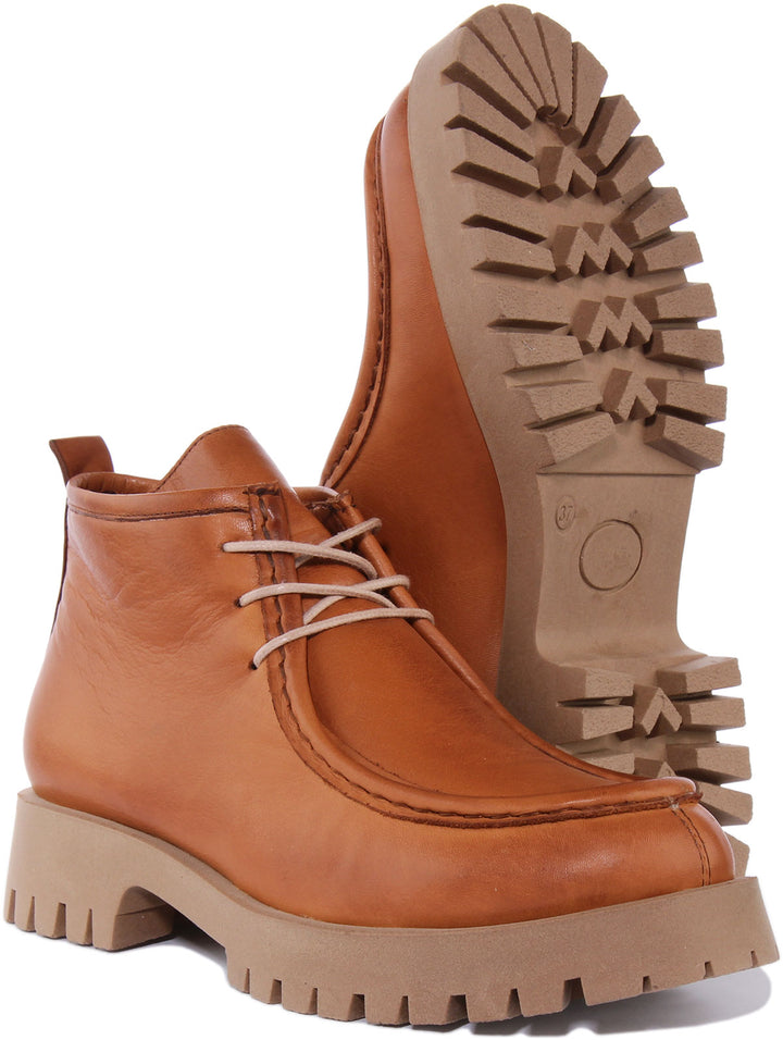 Justinreess England Ankle Boots Judith Ankle Boots In Tan