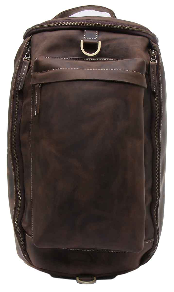 JUSTINREESS ENGLAND Mens Bags Zane Leather Backpack In Tan Brown