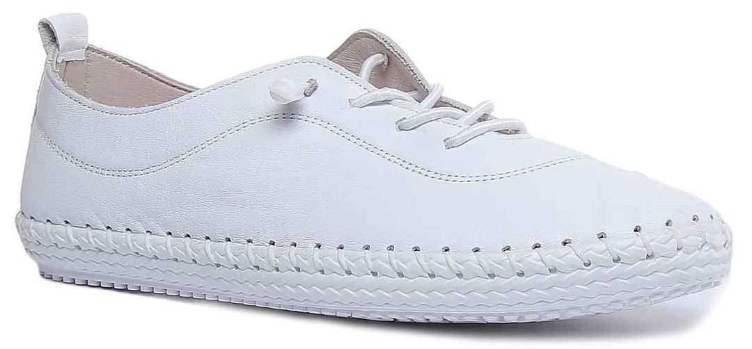 JUSTINREESS ENGLAND Womens Casual Shoes Lexi Slip On Shoe In White