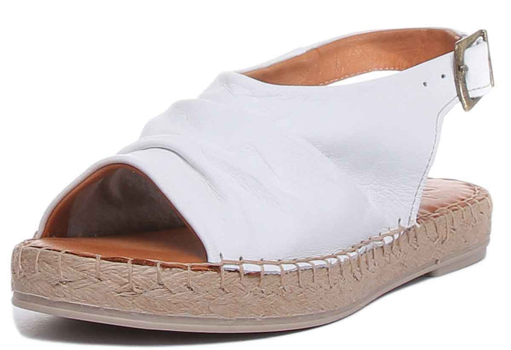 JUSTINREESS ENGLAND Womens Sandals Annabelle Back Strap Sandal In White