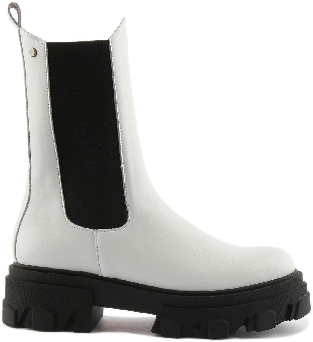 Justinreess England Shoes Macy Tall Chelsea Boot In White