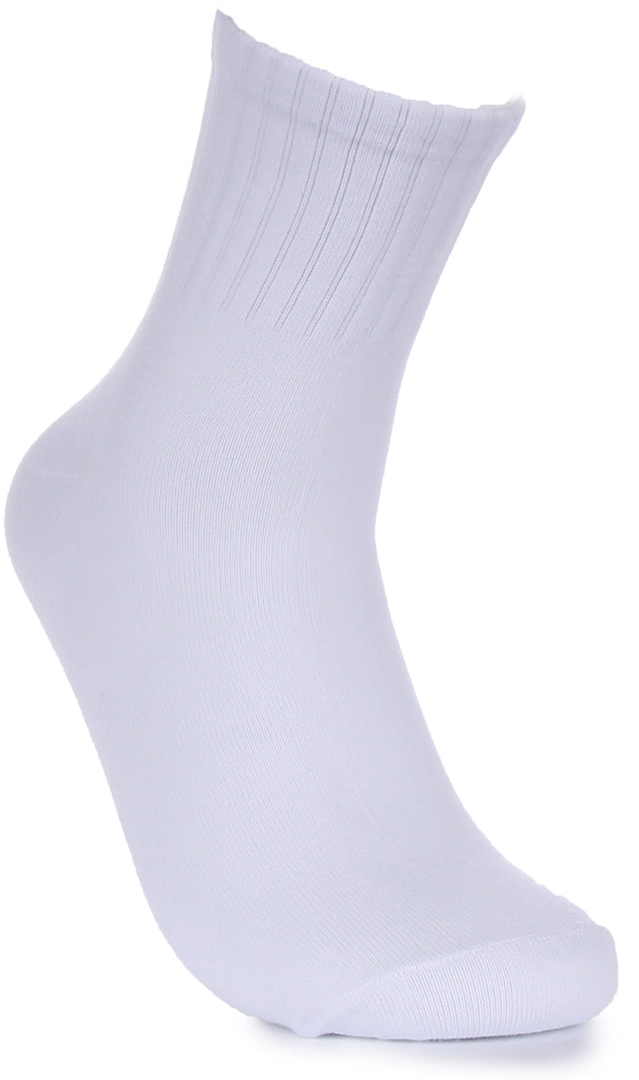 2 PairsCrew Socks In White