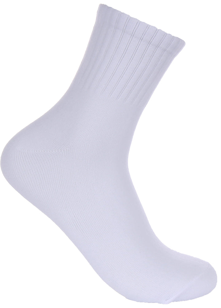 2 PairsCrew Socks In White