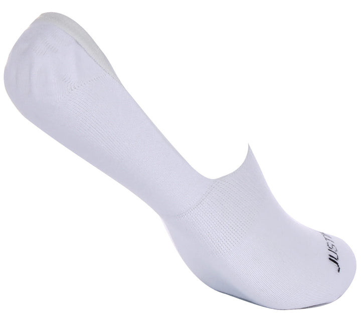 2 Pairs Invisible Socks In White